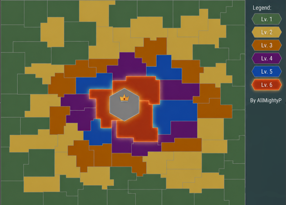 Blank territory map